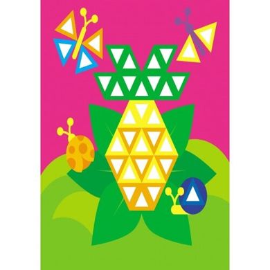 Мозаїка з наліпок, для дітей від 4 років, Трикутники, укр. (К166001У) Spok