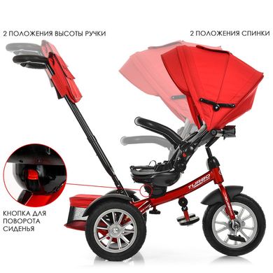 Детский велосипед Turbo Trike Красный (M 4057-1) Spok