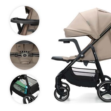 Прогулянкова коляска Kinderkraft Trig 3 Tray Beige (KSTRIG03BEG000T) Spok