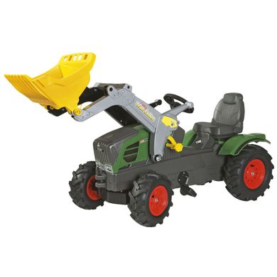Педальный трактор с ковшом Rolly Toys RollyFarmtrac Fendt 211 Vario Зелено-Серый (611089) Spok