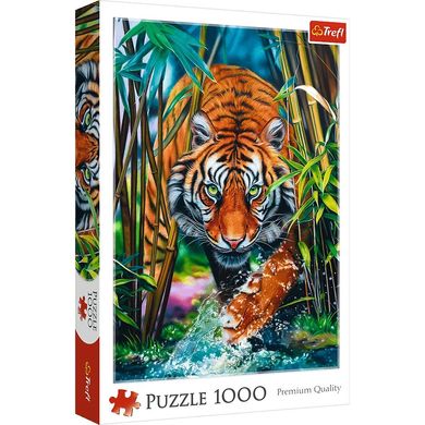 Пазл Trefl Тигр на охоте, 1000 элементов (10528) Spok
