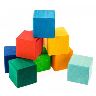 Конструктор деревянный Nic Разноцветный кубик (NIC523348) Spok