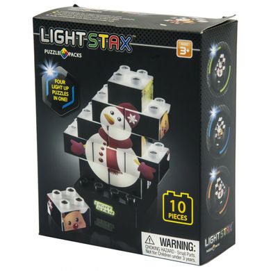 Конструктор LIGHT STAX с LED подствекой Puzzle Christmas Edition (M03003) Spok
