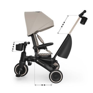 Трехколесный велосипед Kinderkraft Jazz 3 Beige (KRJAZZ03BEG0000) Spok