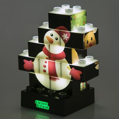 Конструктор LIGHT STAX с LED подствекой Puzzle Christmas Edition (M03003) Spok