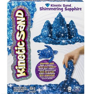 Песок для детского творчества Wacky-Tivities Kinetic Sand Metallic Синий 454 г (71408Sp) Spok