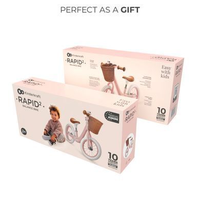 Біговел Kinderkraft Rapid 2 Pink (KRRAPI02PNK0000) Spok