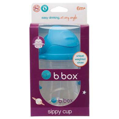 Поїльник-непроливака з трубочкою b.box sippy cup 240 мл Блакитний (501) Spok
