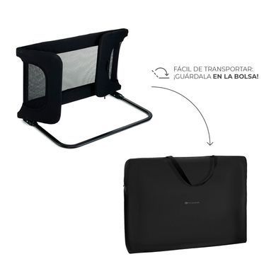 Захисна бар'єрка для ліжка Kinderkraft Guard and Dream Black (KAGUDR00BLK0000) Spok