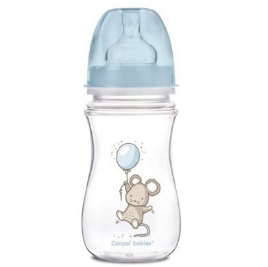 Бутылочка с широким горлышком антиколиковая Canpol babies Easystart Little Cutie 240 мл, в ассортименте (35/219) Spok