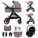 Універсальна коляска 3 в 1 Kinderkraft Esme Pro Sand Beige (KSESME00BEG300N) Фото 1