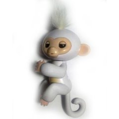 Интерактивная обезьянка на палец Happy Monkey 801 White Spok
