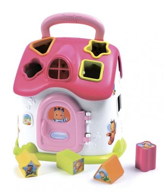 Развивающая игрушка Smoby Cotoons Домик с сортером со световыми и звуковыми эффектами Розовая (110402) Spok