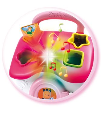 Развивающая игрушка Smoby Cotoons Домик с сортером со световыми и звуковыми эффектами Розовая (110402) Spok