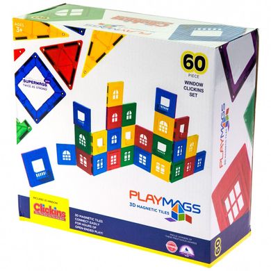 Магнитный конструктор Playmags 60 деталей (PM169) Spok
