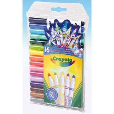 16 легкосмываемых минифломастеров Crayola (5010065931022) Spok