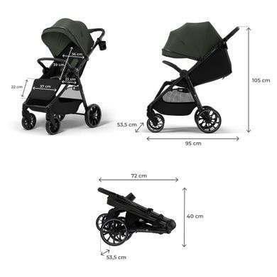 Прогулочная коляска Kinderkraft Grande 2 Green (KSGRAN02GRE0000) Spok