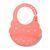Силиконовый нагрудник BabyOno Розовый с сердечками (829/04) Spok