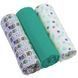 Муслиновые пеленки BabyOno Cупермягкие 3 шт. Бирюзовые (348/05) Spok