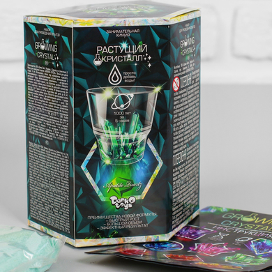 Набор для проведения опытов Danko Toys "Growing Crystal" зеленый (GRK-01-02U) Spok
