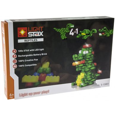 Конструктор LIGHT STAX с LED подсветкой Reptiles (S13001) Spok