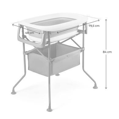Столик для пеленання з ванночкою Kinderkraft Bubbly Grey (KABUBB00GRY0000) Spok