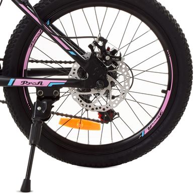 Велосипед Profi Optimal 20" 12,5" Чорно-рожевий (G20OPTIMAL A20.2) Spok