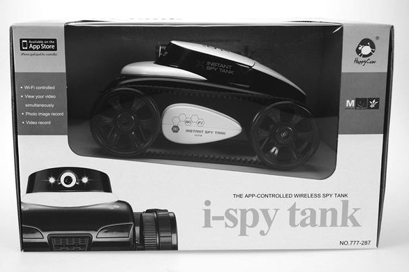Танк-шпион Happy Cow WiFi I-Spy Mini с камерой Черно-белый (HC-777-270) Spok