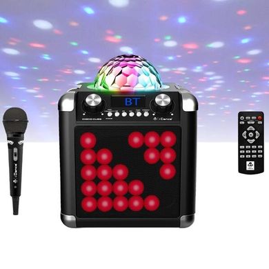 Портативная акустика с диско-шаром iDance Disco Cube BC100L, 50W Spok