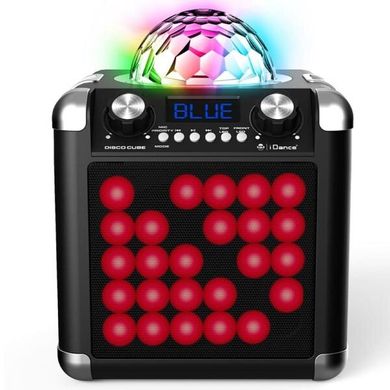 Портативная акустика с диско-шаром iDance Disco Cube BC100L, 50W Spok