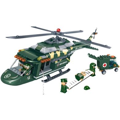 Конструктор Banbao Военный вертолет (8253) Spok