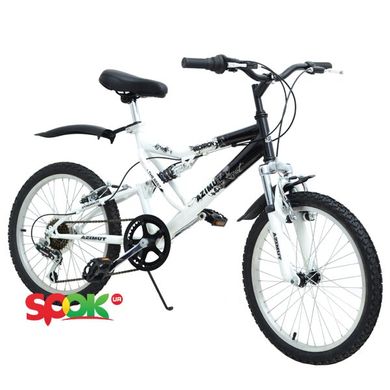 Велосипед Azimut Scorpion 20" Бело-голубой Spok