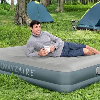 Надувная кровать с втроенным аккумуляторным насосом Bestway AlwayzAire Fortech Queen Airbed, 152х203х36 см (69078) Spok