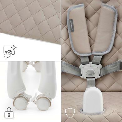 Стульчик для кормления Kinderkraft Tulo Beige (KHTULO00BEG0000) Spok