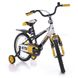 Велосипед Azimut Stitch 16" Желто-бело-черный Фото 2