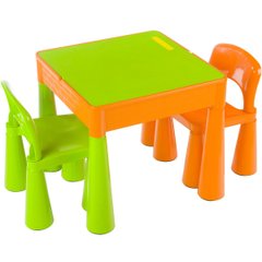 Столик Tega Mamut с двумя стульчиками Green/orange Spok