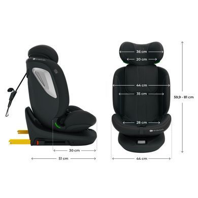 Автокрісло Kinderkraft i-Grow 2 Plus i-Size Black (KCIGRO02BLKPL00) Spok