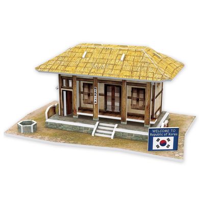 3D пазл CubicFun Южная Корея: Соломенный домик (W3160h) Spok