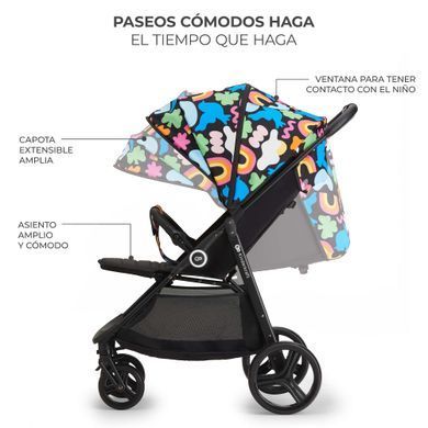 Прогулочная коляска Kinderkraft Grande Plus Happy Shapes (KSGRAN00HAP0000) Spok