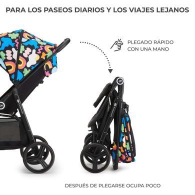 Прогулочная коляска Kinderkraft Grande Plus Happy Shapes (KSGRAN00HAP0000) Spok