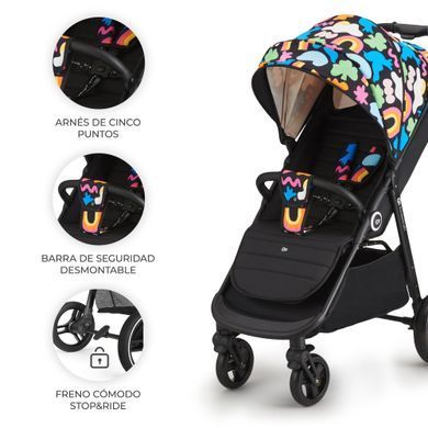 Прогулочная коляска Kinderkraft Grande Plus Happy Shapes (KSGRAN00HAP0000) Spok
