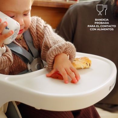 Стільчик для годування Kinderkraft Dinnly Grey (KHDINN00LGR0000) Spok
