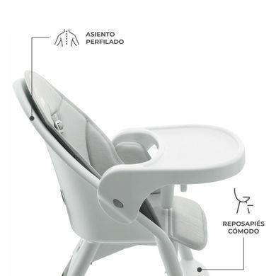 Стільчик для годування Kinderkraft Dinnly Grey (KHDINN00LGR0000) Spok