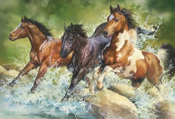 Пазл Trefl Трое диких лошадей, 1500 элементов (26148) Spok