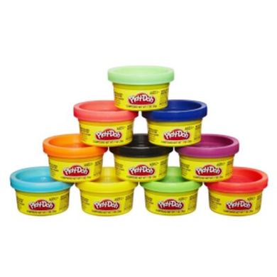 Набор пластилина Hasbro Play Doh для праздника из 10 мини-баночек в тубусе (22037) Spok