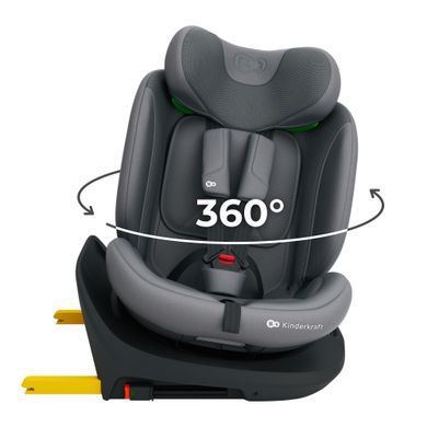 Автокрісло Kinderkraft i-Grow 2 Plus i-Size Grey (KCIGRO02GRYPL00) Spok