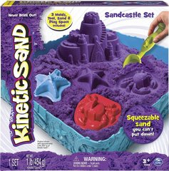 Набор песка для творчества Wacky-tivities Kinetic Sand Замок из песка 454 г Формочки, лоток Фиолетовый (71402P) Spok