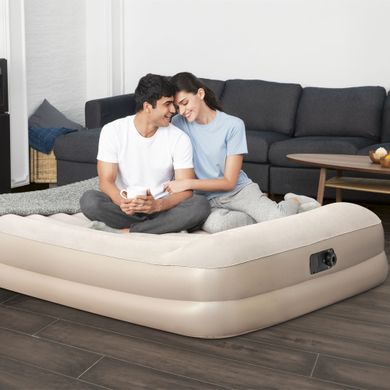 Надувная кровать с встроенным электронасосом Bestway Tritech Airbed, 203х152х42 см (67696) Spok