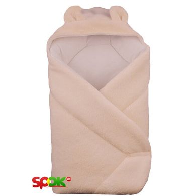 Конверт с капюшоном для новорожденных Duetbaby Coral fleece Молочный (60401) Spok