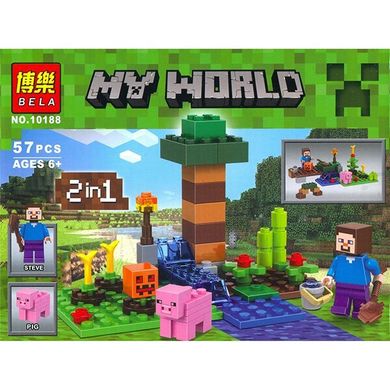 Конструктор Bela My world Minecraft Мини ферма (10188) Spok